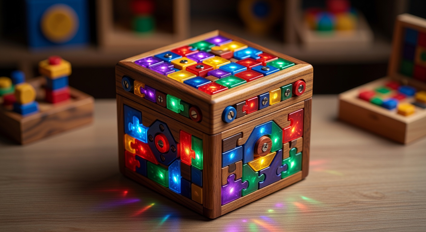 Colorful Magic Puzzle Box for problem solving